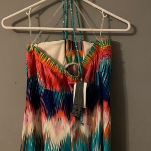 Multi colored maxi dress - medium